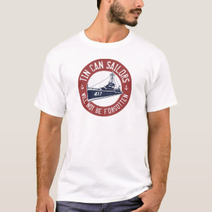 Tin Can T-Shirt - Red, White and Blue