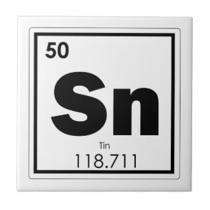 Tin chemical element symbol chemistry formula geek tile
