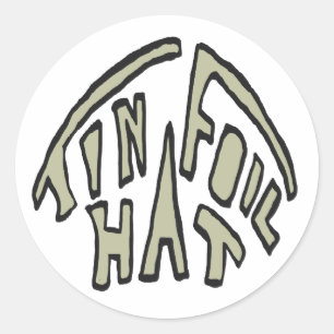 Tin Foil Hat Classic Round Sticker