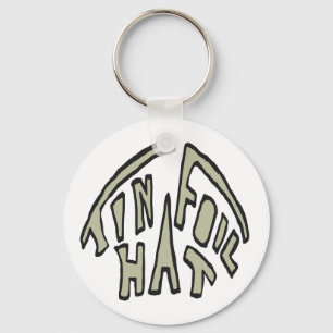 Tin Foil Hat Key Ring