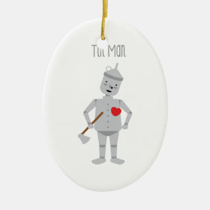 Tin Man Ceramic Tree Decoration