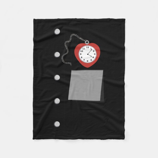 Tin Man Costume Halloween Wizard Of Oz Tinman Vint Fleece Blanket (Front)