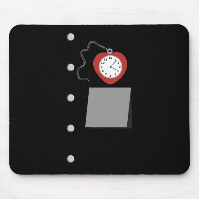 Tin Man Costume Halloween Wizard Of Oz Tinman Vint Mouse Pad (Front)