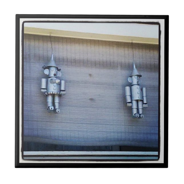 Tin Man & Tin Woman Ceramic Tile (Front)