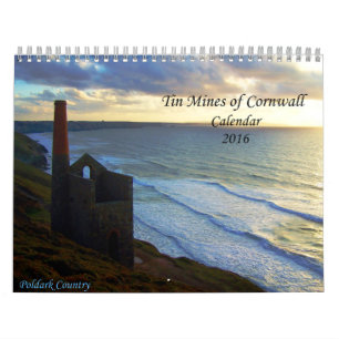 Tin Mines of Cornwall Photographs Calendar 2016