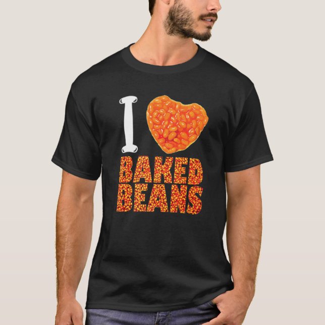 Tin Of Baked Beans In Tomato Sauce Canned Beans Te T-Shirt (Front)