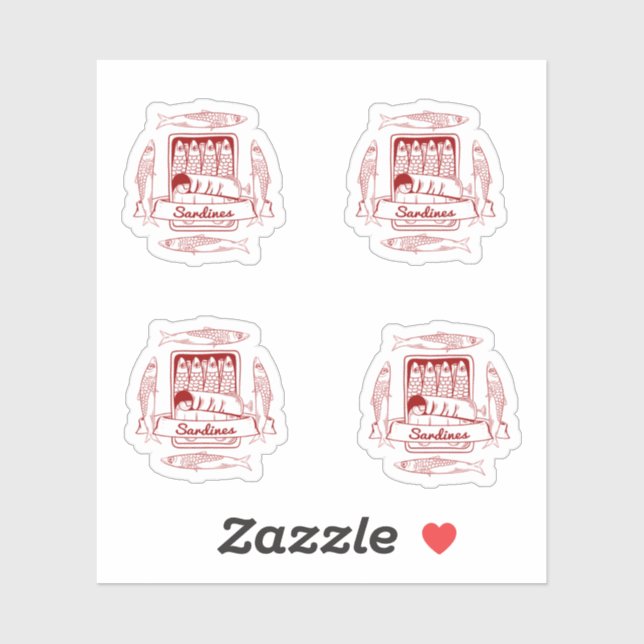 Tin of sardines pop art (Sheet)