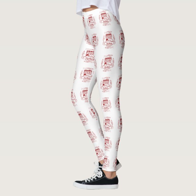 Tin of sardines pop art leggings (Left)