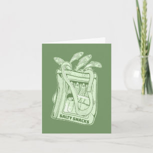 Tin of sardines salty snack card