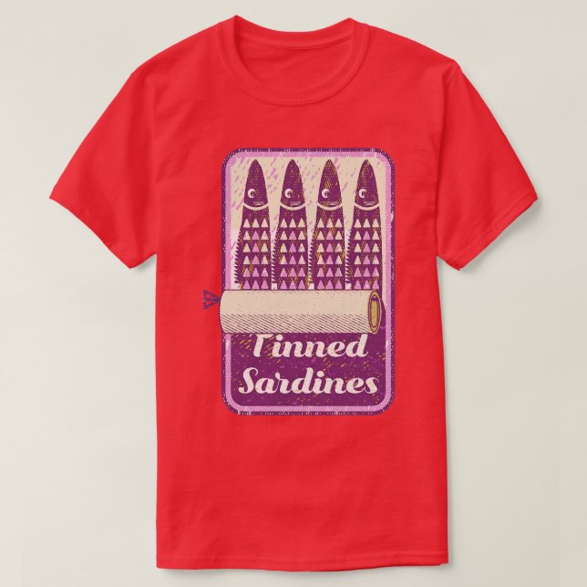 Tin of sardines T-Shirt (Design Front)