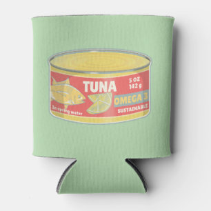 Tin of tuna canned fish retro can cooler