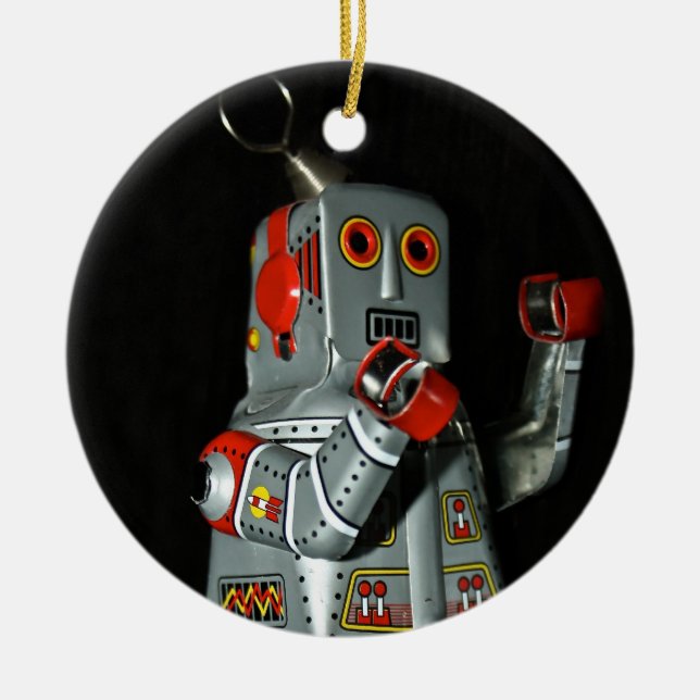 Tin Robot Ornament (Front)