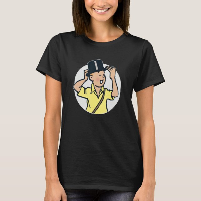 Tin with his hat T-Shirt (Front)