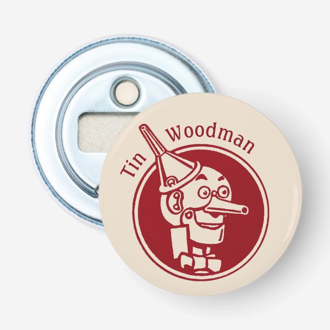 Tin Woodman (Tin Man) Face CC0899 Wonderful Wizard Bottle Opener (Front)