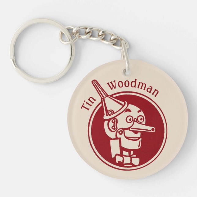 Tin Woodman (Tin Man) Face CC0900 Wonderful Wizard Key Ring (Front)