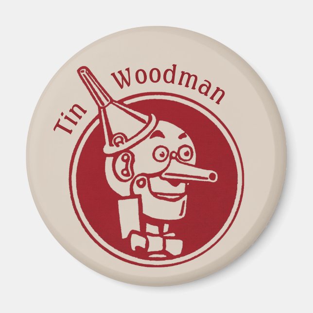 Tin Woodman (Tin Man) Face CC0902 Wonderful Wizard Magnet (Front)