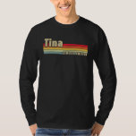 Tina Gift Name Personalised Birthday Funny Christm T-Shirt<br><div class="desc">Tina Gift Name Personalised Birthday Funny Christmas</div>