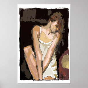 Tina in Degas Mood Poster