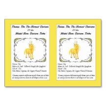 Tinam The Tin-Horned Unicorn Trading Card-