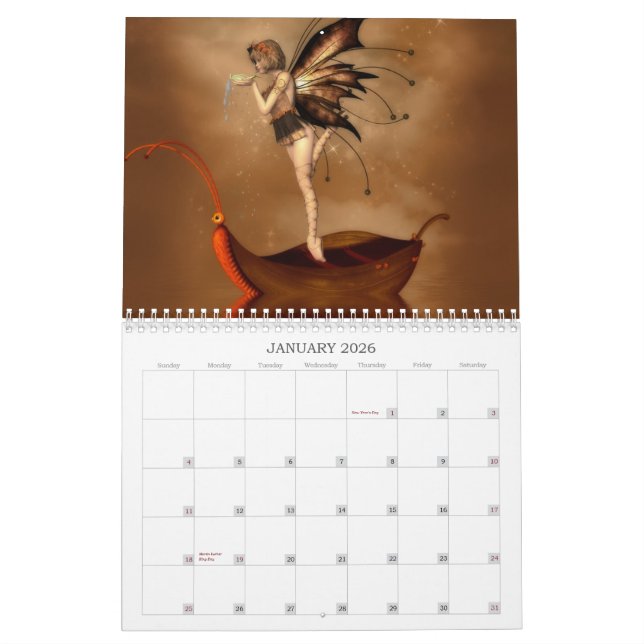 Tina's Digital Artwork Sampler Calendar (Jan 2026)