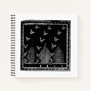 Tindr's Bees Square Notebook
