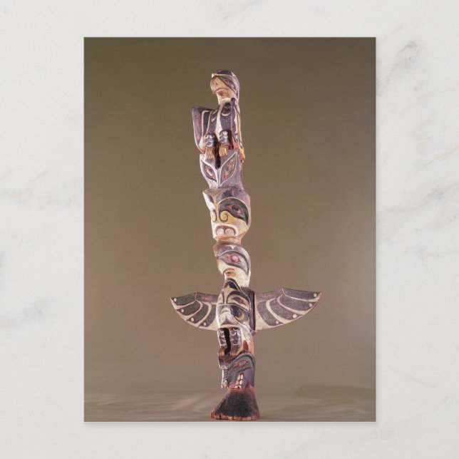Tinglit Bird Clan totem pole Postcard (Front)