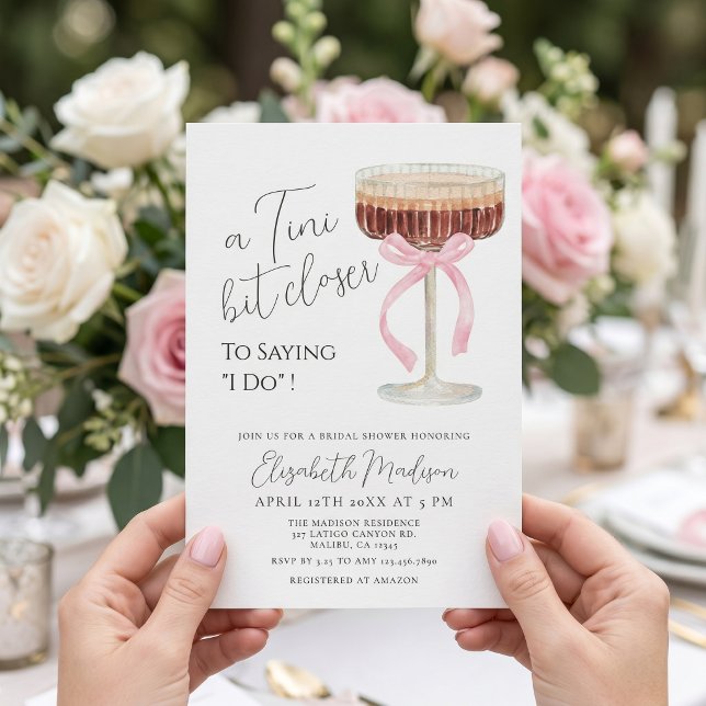 Tini Bit Closer Bridal Shower Invitation (Creator Uploaded)