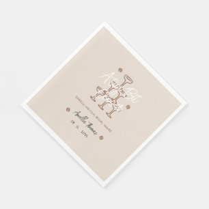 Tini Bit espresso martini Whimsical bridal shower Napkin