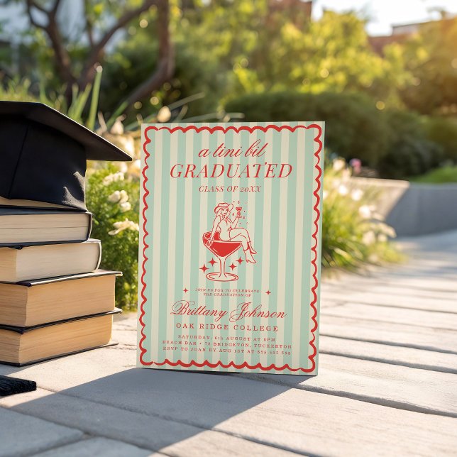 Tini Bit Graduated Western Cowgirl Graduation Invitation (Creator Uploaded)
