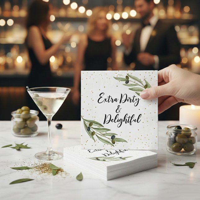 Tini Bit Of Fun Martini Soirée Napkin (Creator Uploaded)