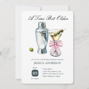 Tini Bit Older 50th Birthday Olive Invitation