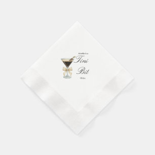 Tini Bit Older Birthday Martini Bow Napkins