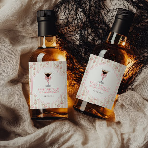 'Tini Bit Older Espresso Martini Coquette Birthday Liquor Bottle Label