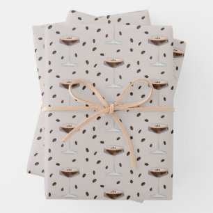 Tini Bit Older Espresso Martini Signature Cocktail Wrapping Paper Sheet