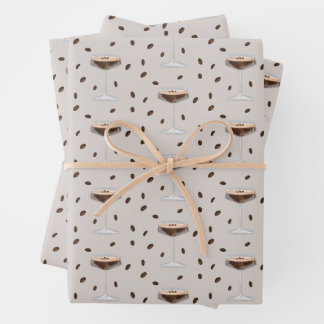 Tini Bit Older Espresso Martini Signature Cocktail Wrapping Paper Sheet