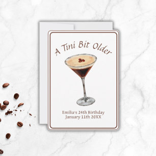 Tini Bit Older - Espresso Martini Theme Invitation