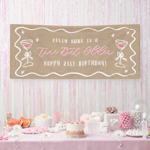 'Tini Bit Older Kraft Coloured Birthday Banner
