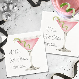 Tini Bit Older Martini Birthday Party Napkin