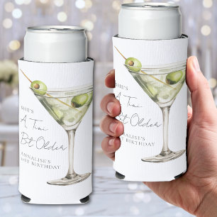 Tini Bit Older Martini Birthday Party Seltzer Can Cooler