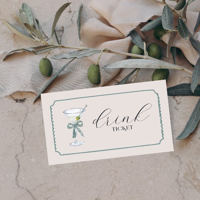 Tini Bit Older | Martini Themed Drink Ticket (Creator Uploaded)