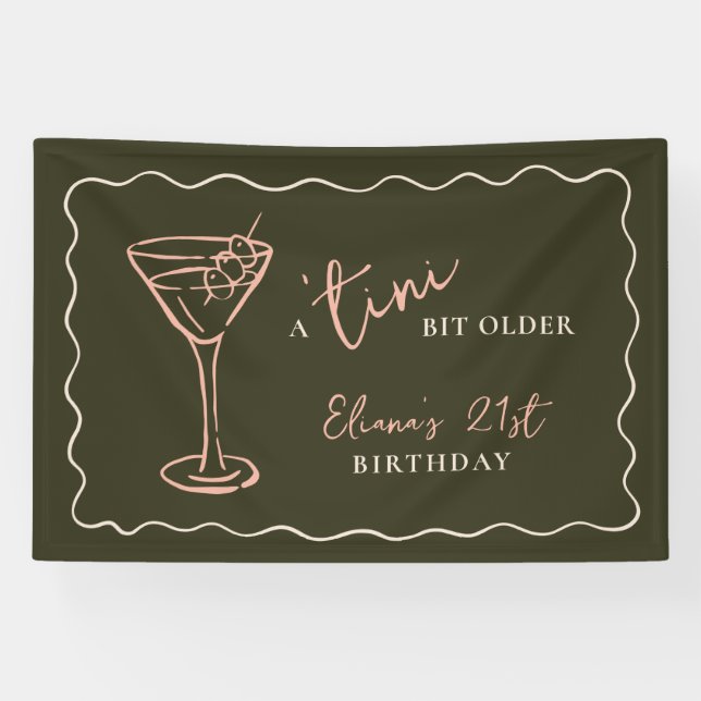 Tini Bit Older Personalised Birthday Party Banner (Horizontal)