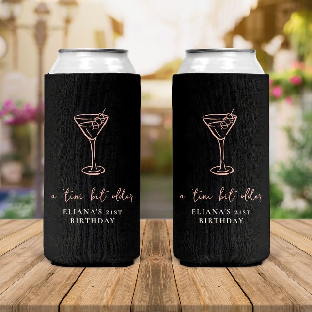 Tini Bit Older Personalised Birthday Party Seltzer Can Cooler (Creator Uploaded)