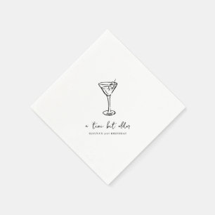 Tini Bit Older Personalized Birthday Party Napkin