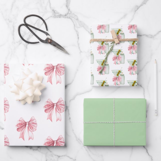 Tini Girl Set Wrapping Paper Sheet (Front)