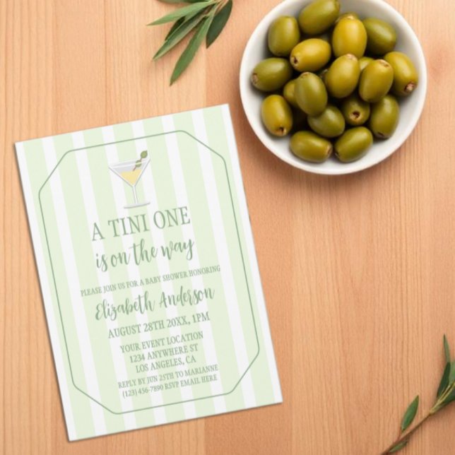 Tini One Baby Shower Invitation (Creator Uploaded)