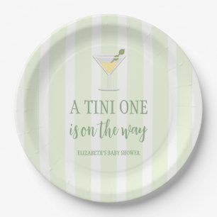 Tini One Baby Shower Paper Plate