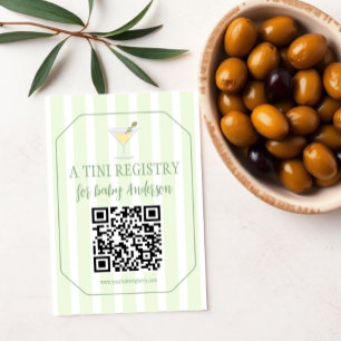 Tini One Baby Shower Registry Enclosure Card