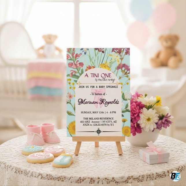 Tini One | Espresso Martini Baby Shower Elegant Invitation (Creator Uploaded)