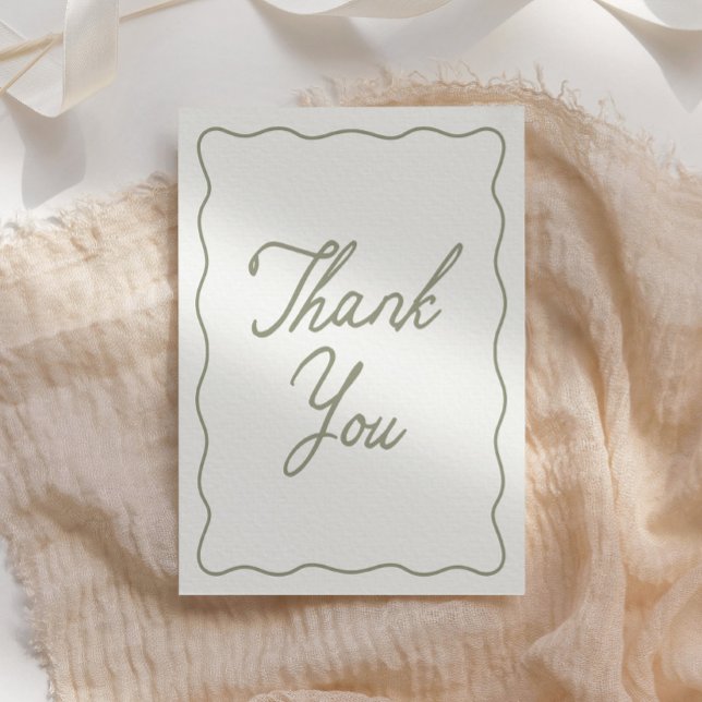 Tini One on the Way Martini Baby Shower Thank You Card (Creator Uploaded)
