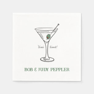 'tini time Personalised Paper Cocktail Napkins